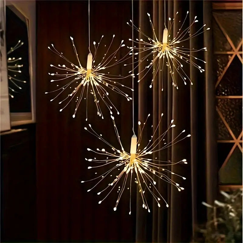 Dimmbare LED Feuerwerk Lichterkette für Weihnachten