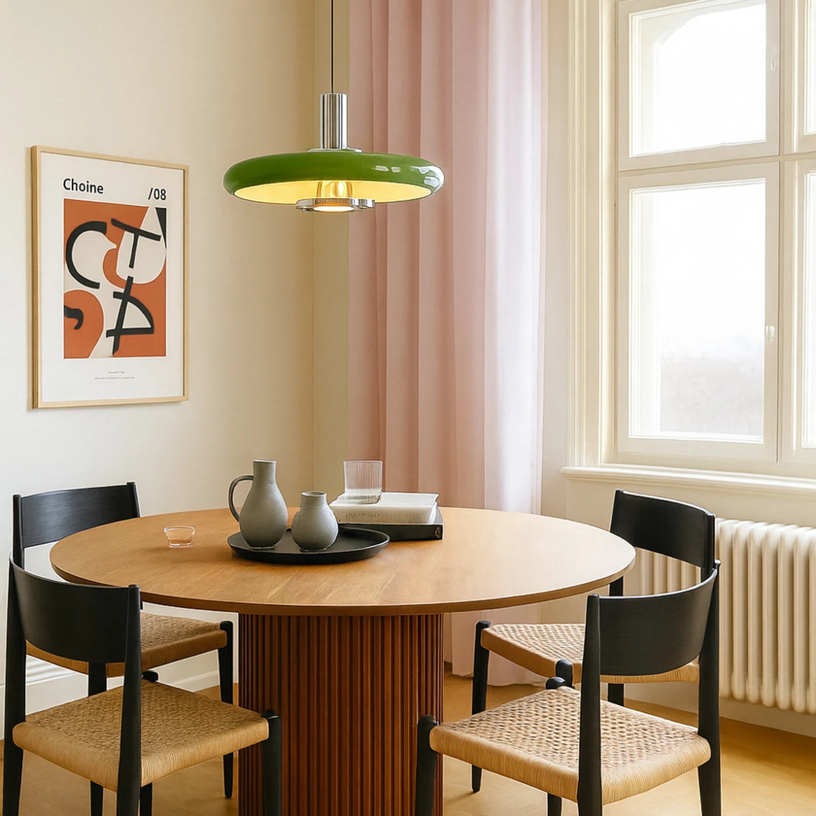 Bauhaus Retro Metall-Pendelleuchte