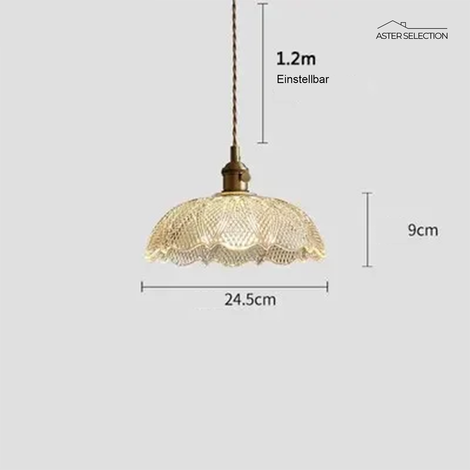 Glas E27 Pendelleuchte