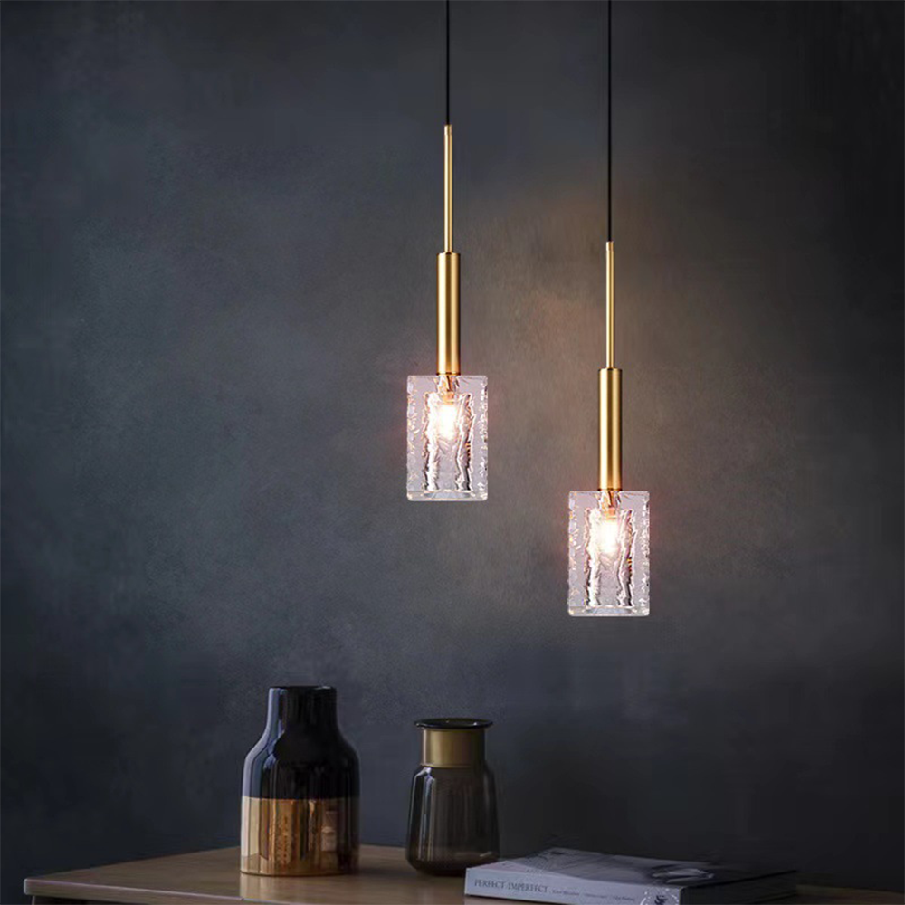 Stilvolle Messing -Kristalllampe