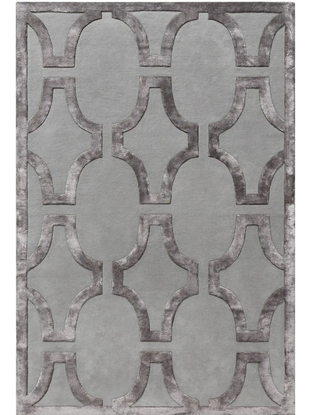 Creme Wollteppich modern abstrakt hochwertiger Wohnzimmer Teppich Design