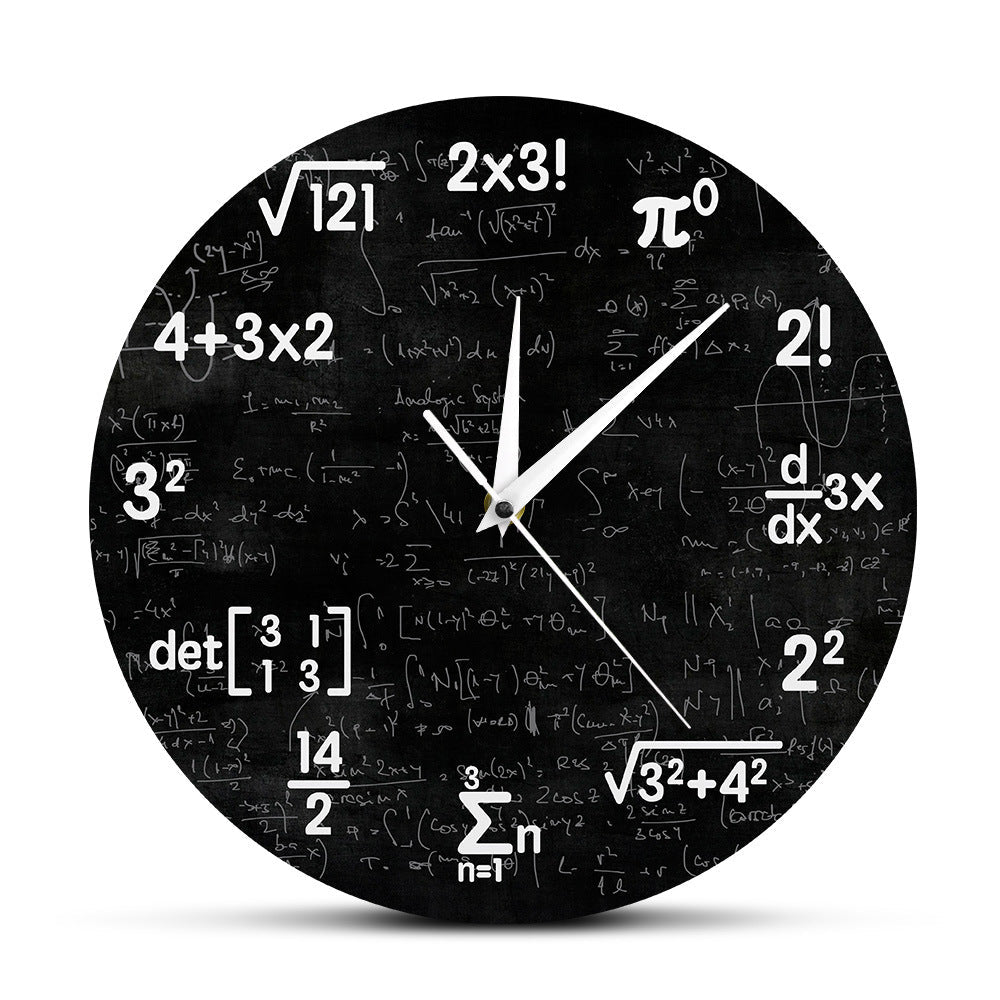 Kreative Mathe-Wanduhr – Einzigartig & Inspirierend-Aster Selection