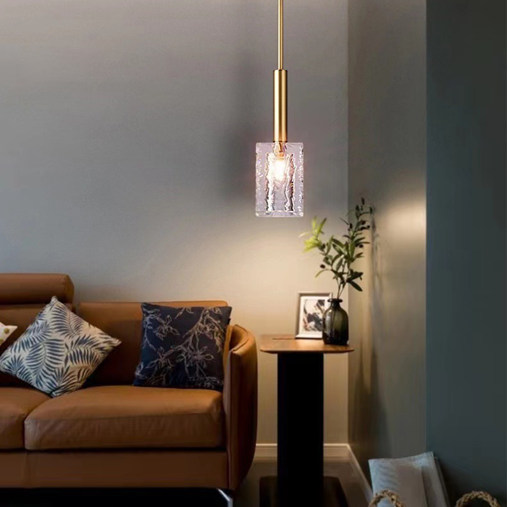 Stilvolle Messing -Kristalllampe