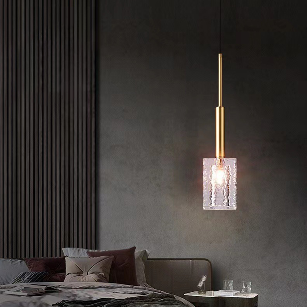 Stilvolle Messing -Kristalllampe