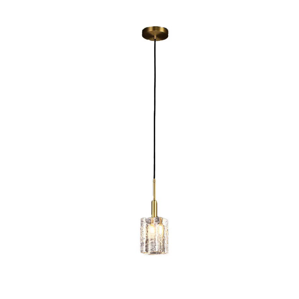 Stilvolle Messing -Kristalllampe