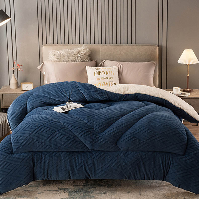 Schwere Sherpa-Decke mit Steppschicht-Aster Selection