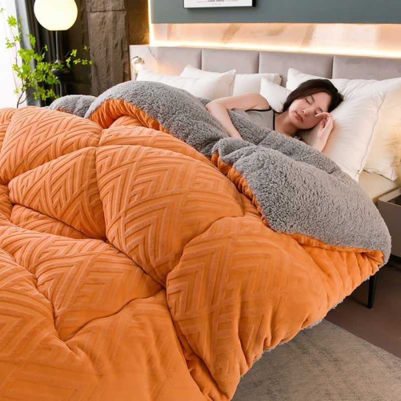 Schwere Sherpa-Decke mit Steppschicht-Aster Selection