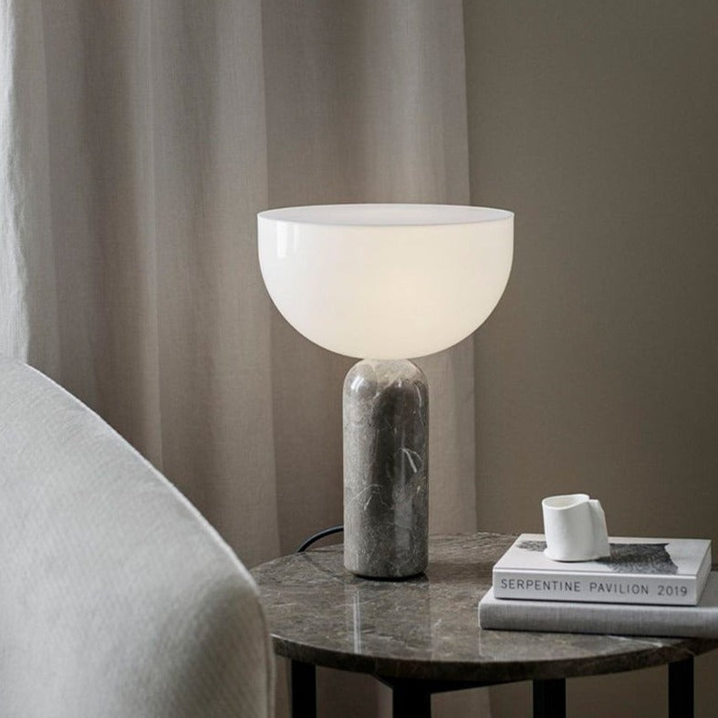 Elegant table lamp with marble base