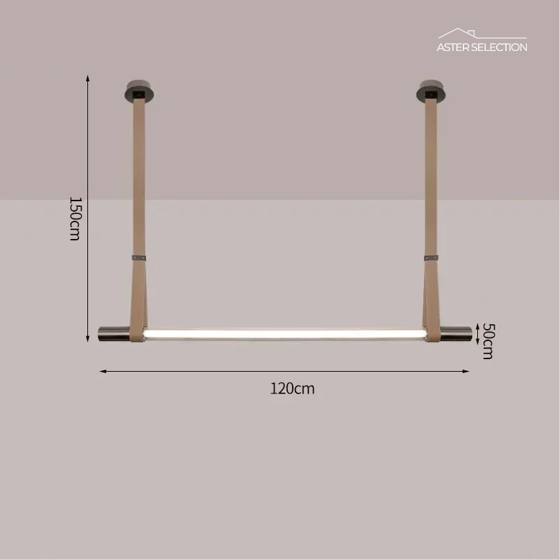 Designer Leder Pendelleuchte