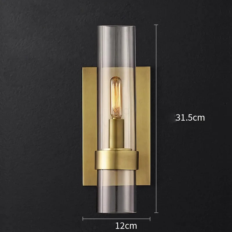 Black designer wall light