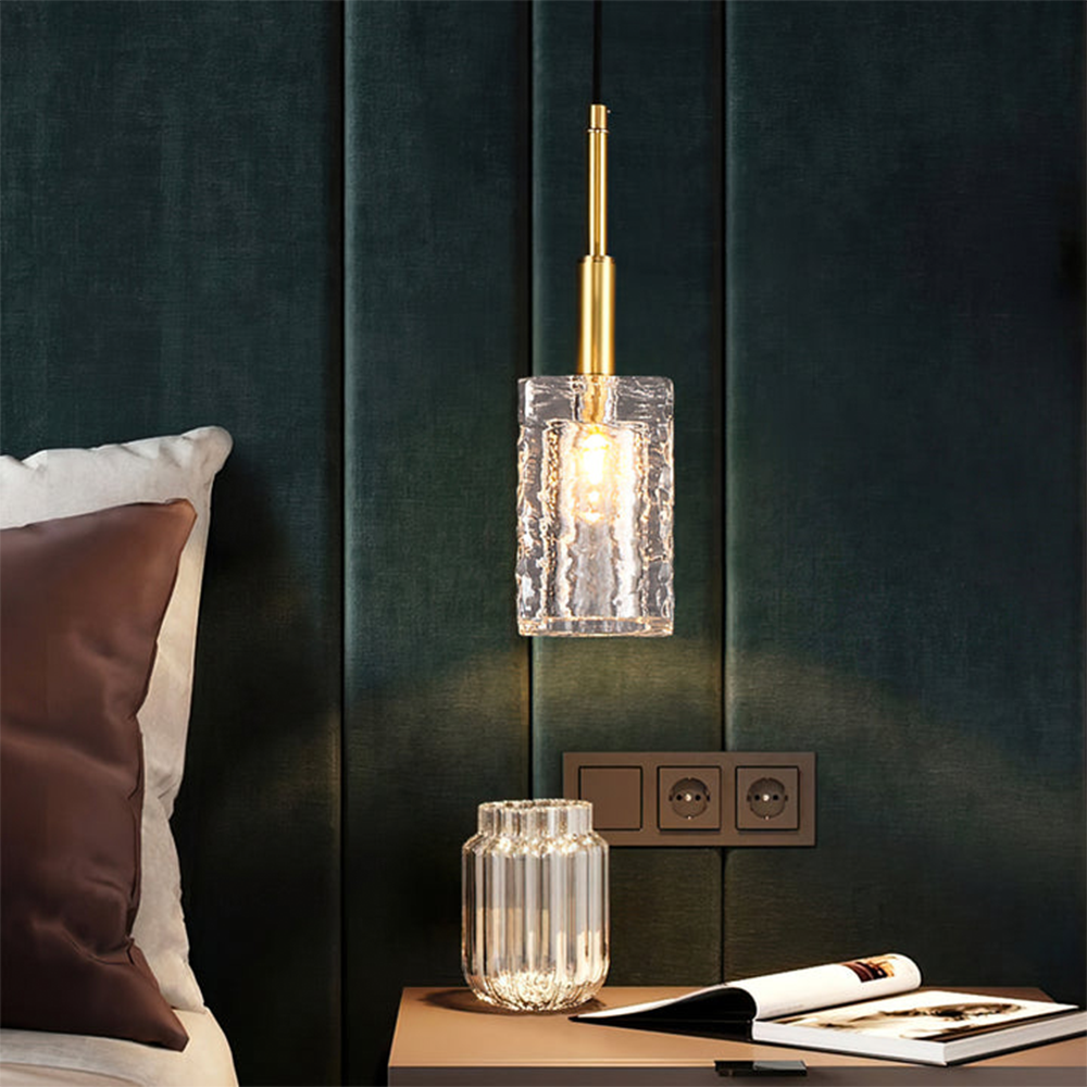 Stilvolle Messing -Kristalllampe
