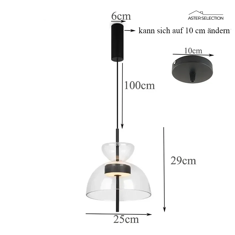 Nordic Glas Hängeleuchte