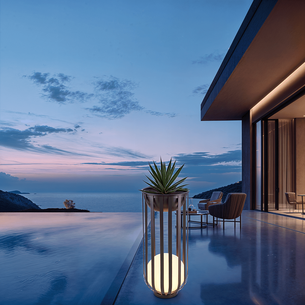 LED garden floor lamp outdoor