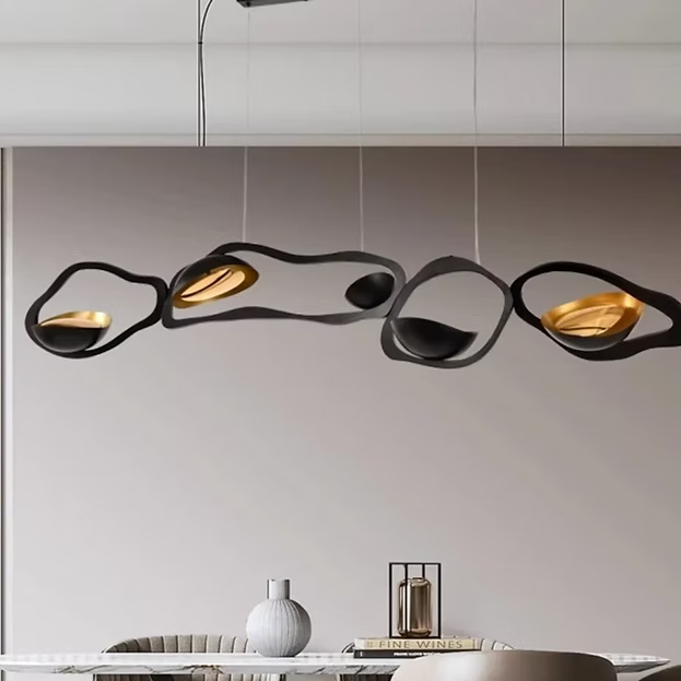 Moderne lineare Pendelleuchte für Wohnzimmer