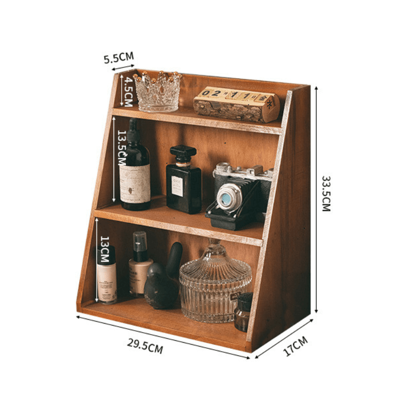 Rustic 3-tier shelf – Classic design for a nostalgic flair