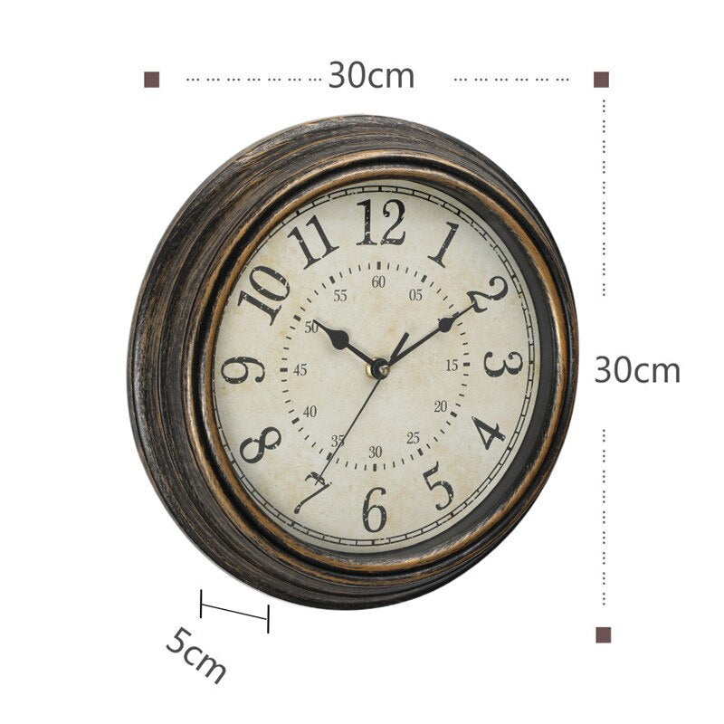 Antique wooden wall clock