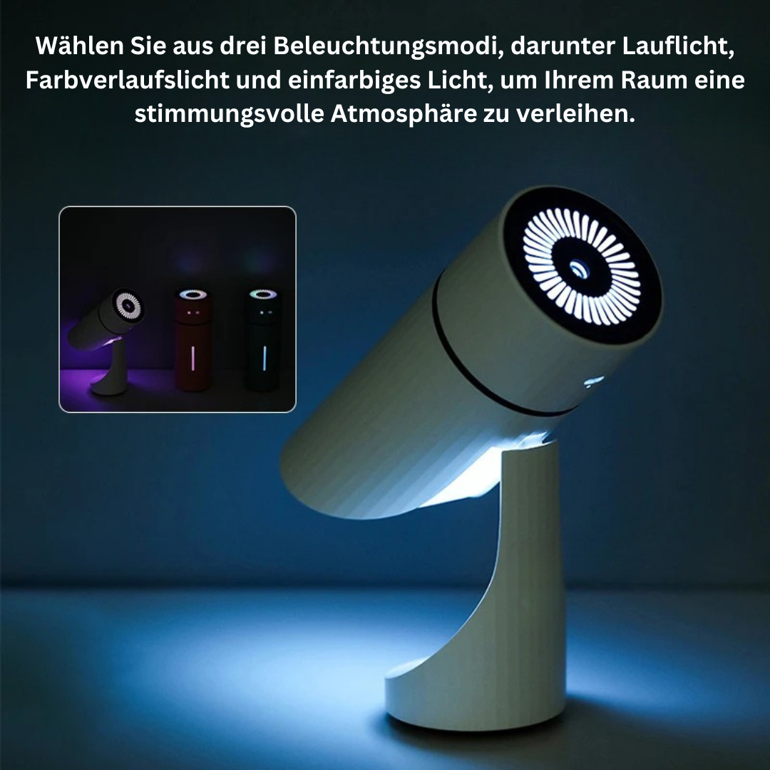 Drehbarer Mini Luftbefeuchter mit Licht