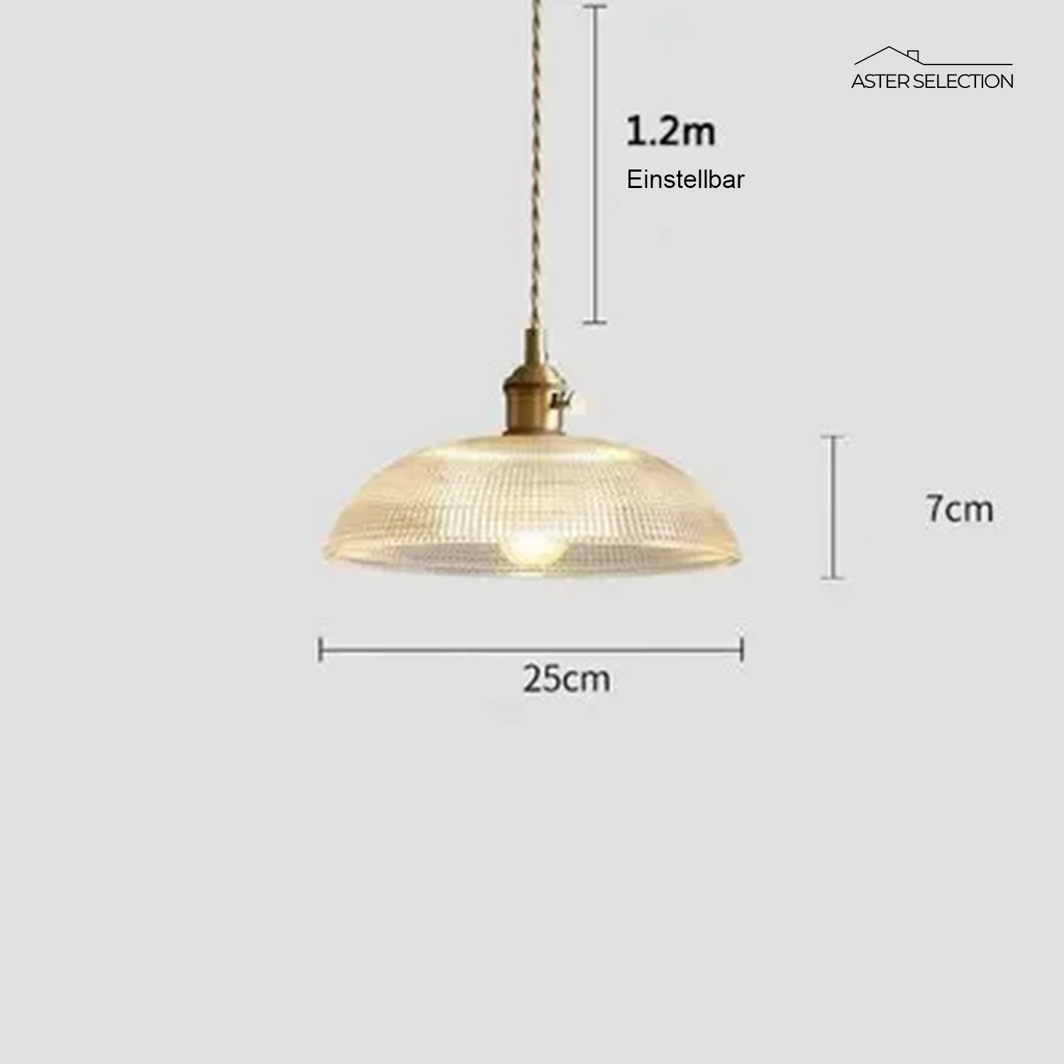 Glas E27 Pendelleuchte