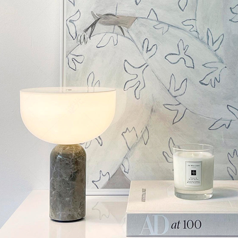 Elegant table lamp with marble base