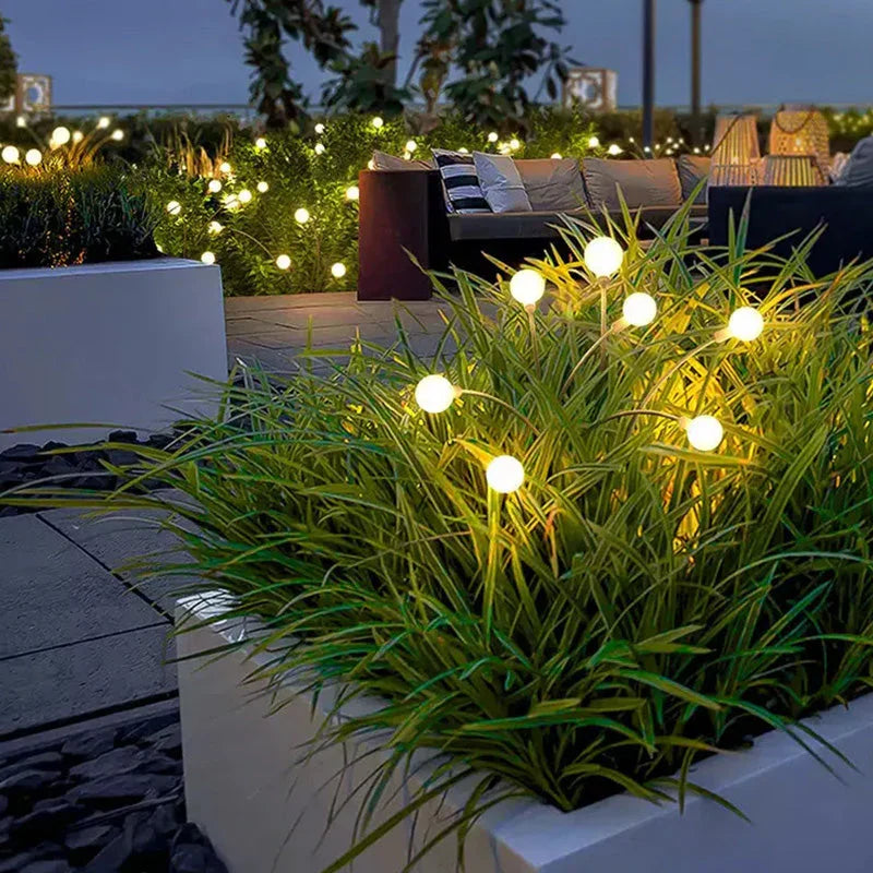 Solar garden lights flame dance (set of 2)