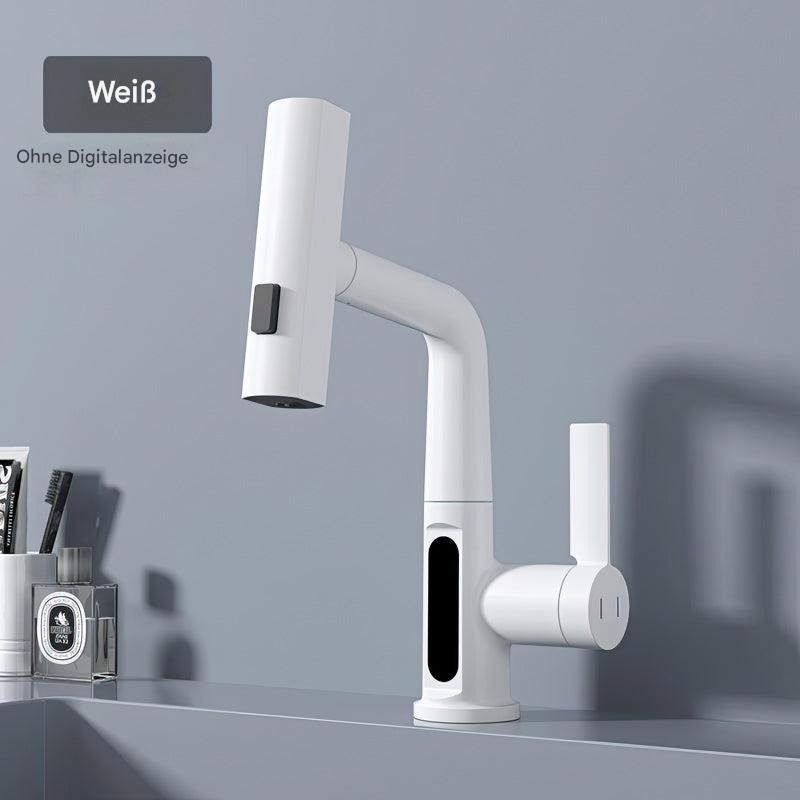 Smart faucet with LED temperature display