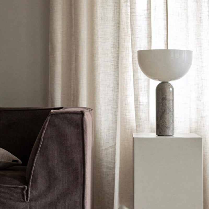 Elegant table lamp with marble base