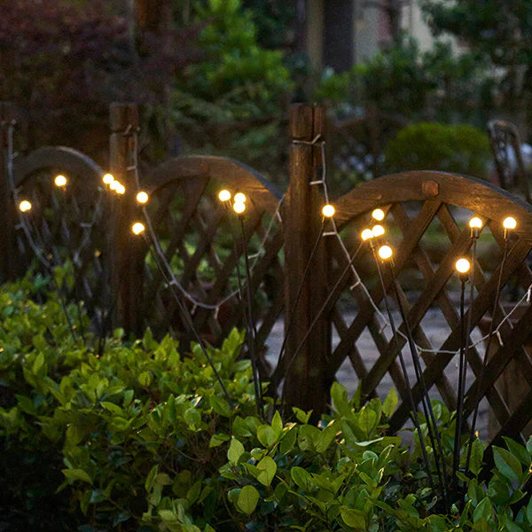 Solar garden lights flame dance (set of 2)