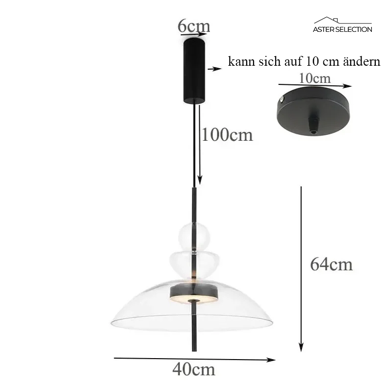 Nordic Glas Hängeleuchte