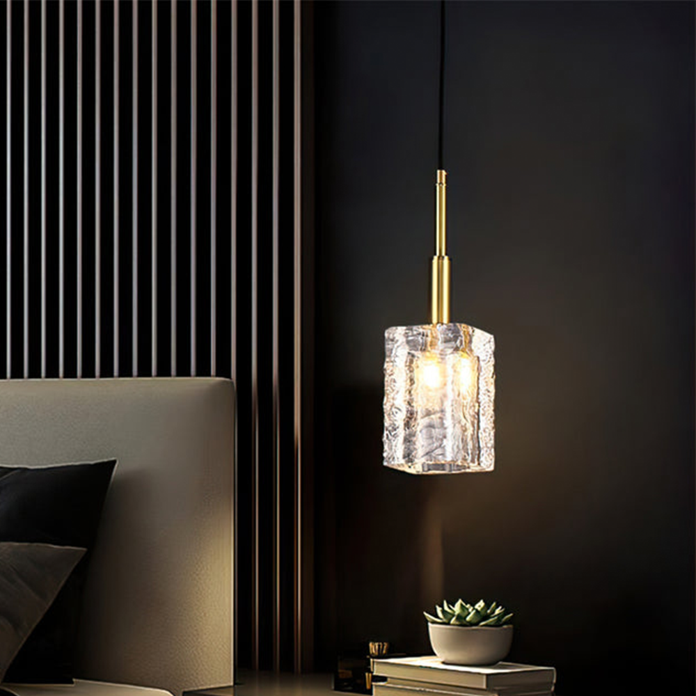 Stilvolle Messing -Kristalllampe