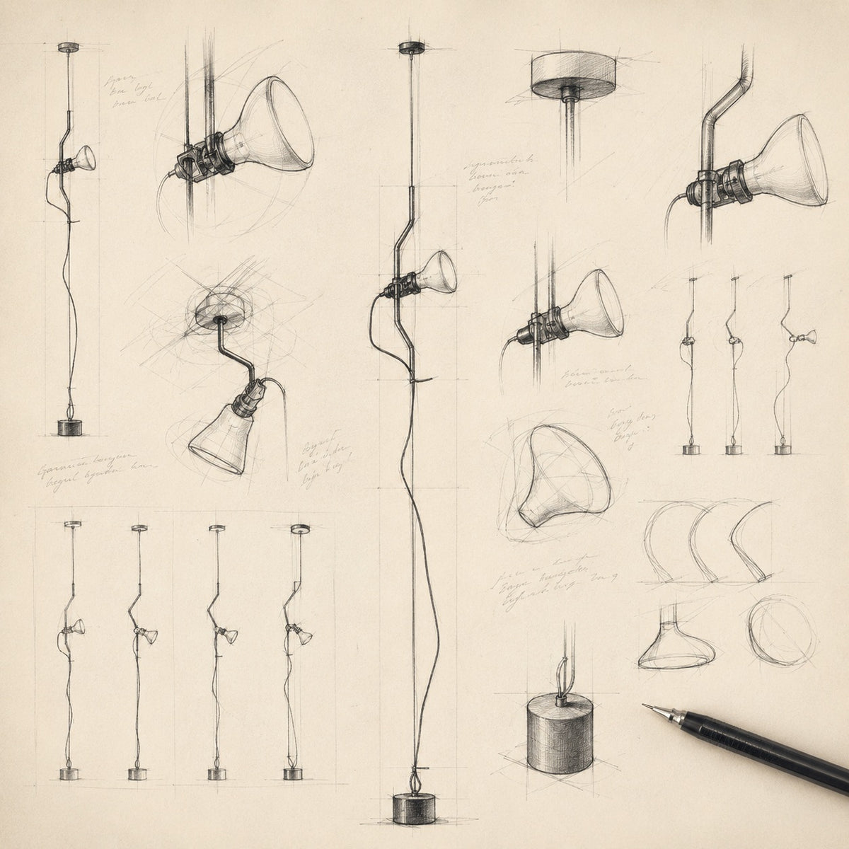 Veltrano Skandinavische Metall-Pendelleuchte, verstellbar
