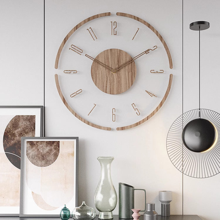 Zeitlos elegante Holz-Wanduhr-Aster Selection