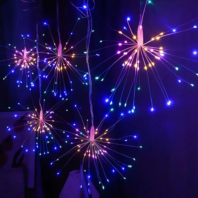 Dimmbare LED Feuerwerk Lichterkette für Weihnachten
