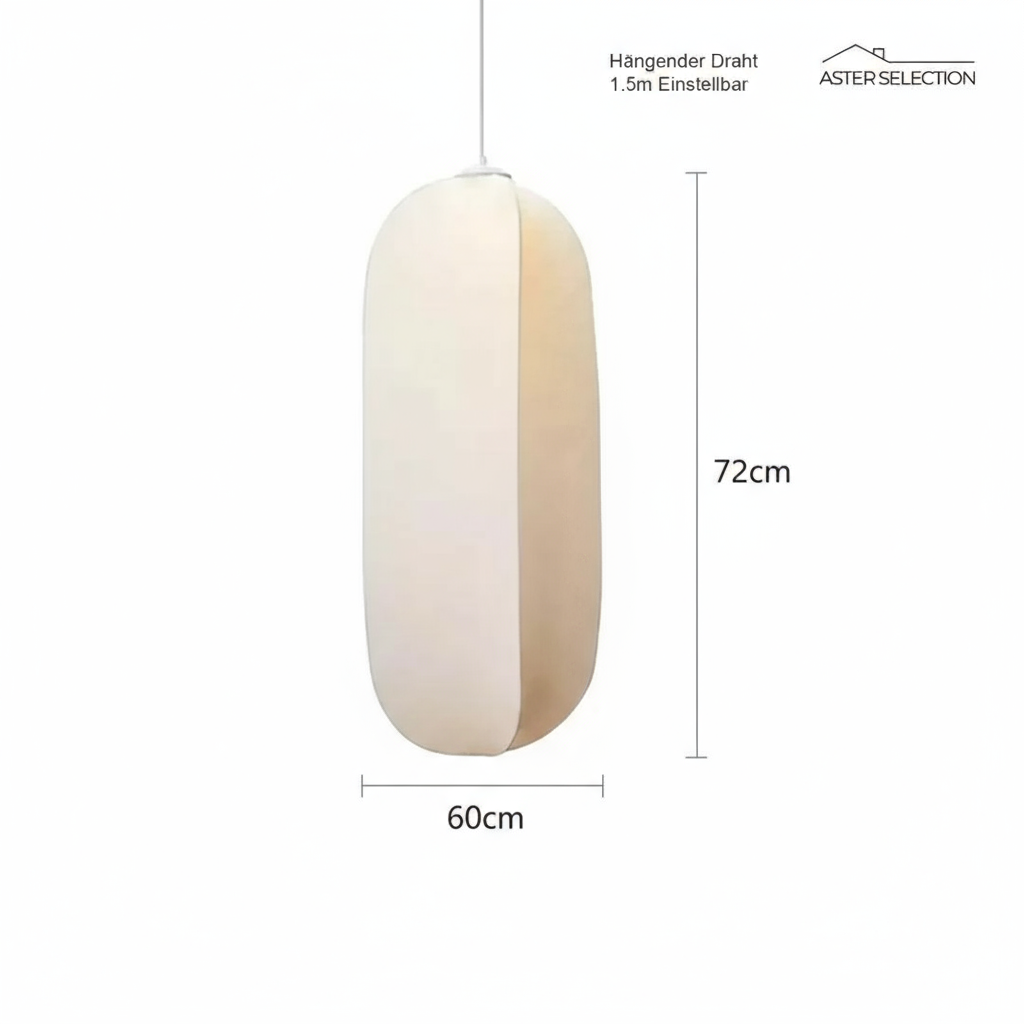 Minimalistische Stoff Deckenlampe