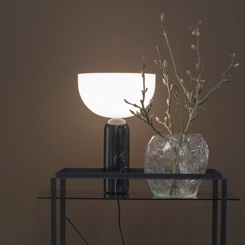 Elegant table lamp with marble base