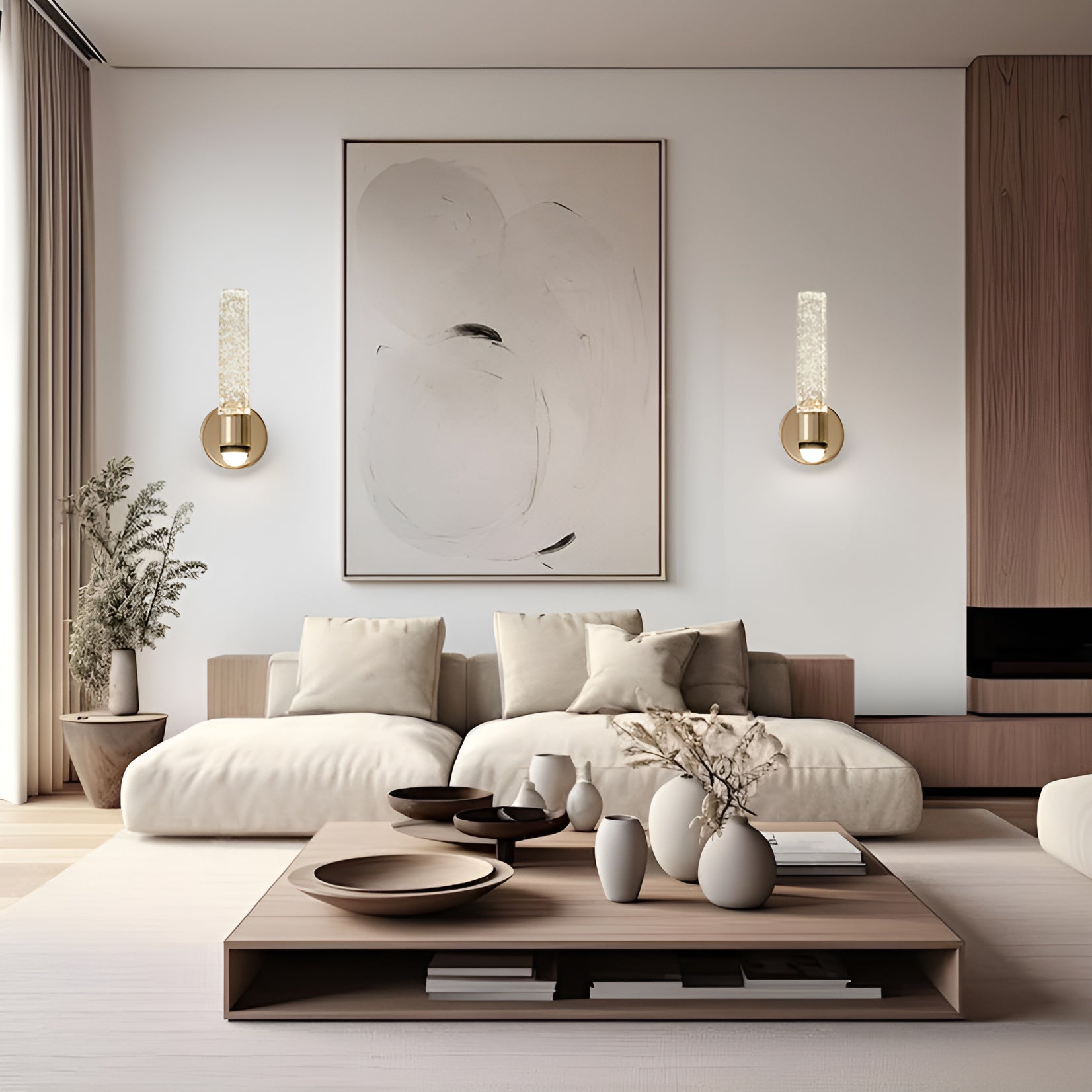 Crystal wall light