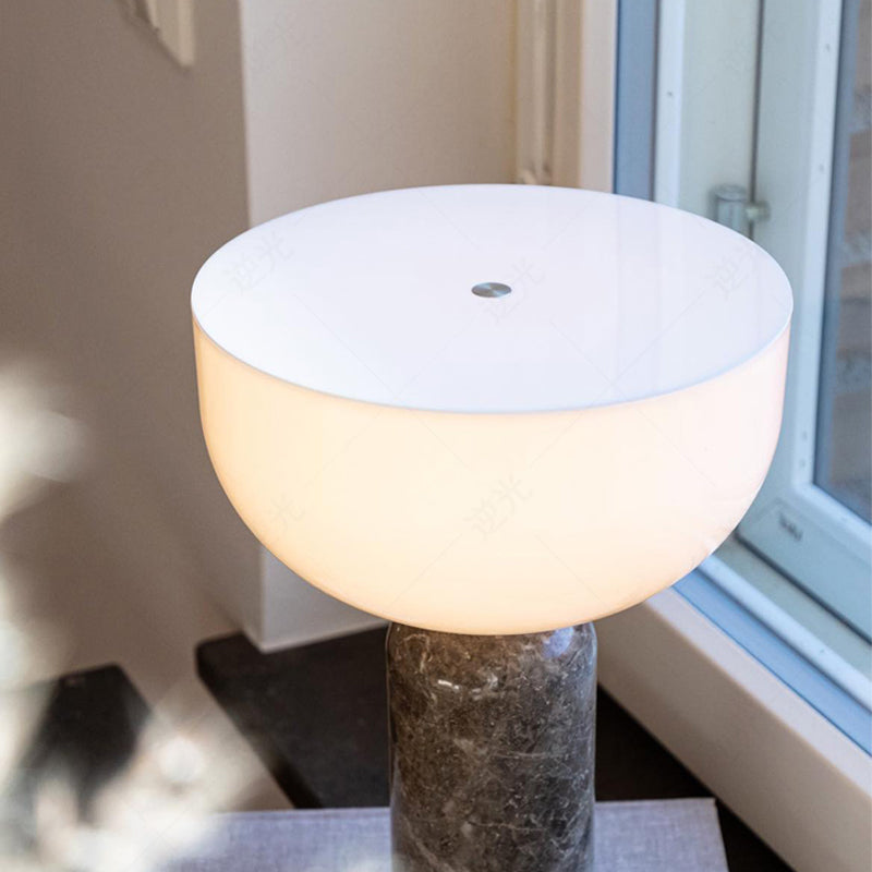 Elegant table lamp with marble base
