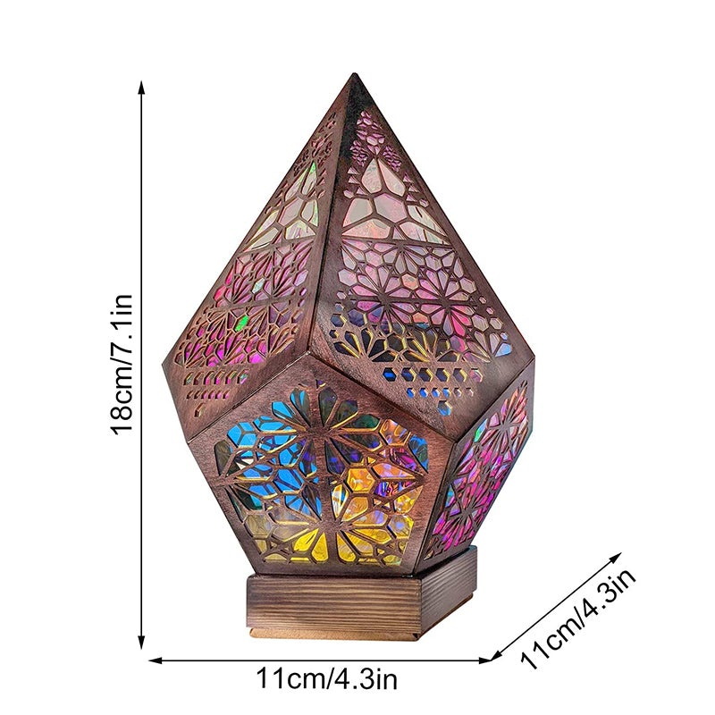 LED Stehlampe im Boho-Look mit Sternenhimmel-Projektion – Romantisch & modern-Aster Selection