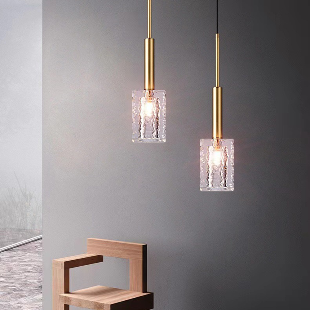 Stilvolle Messing -Kristalllampe