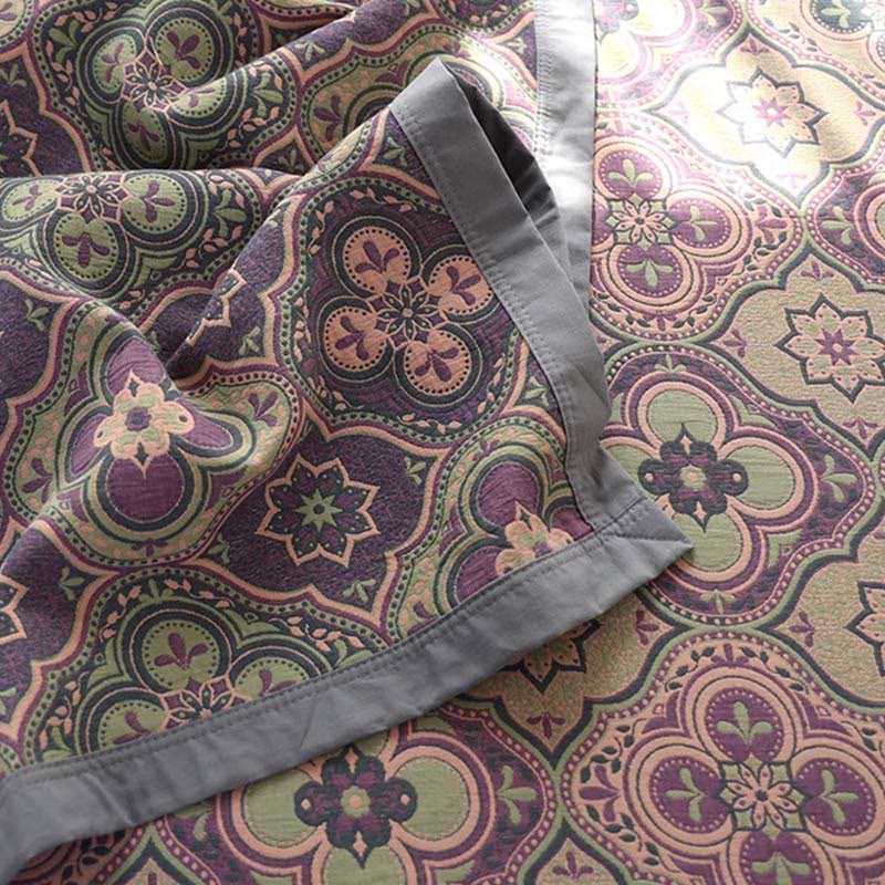 Mandala Steppdecke Baumwolle wendbar modernes Schlafzimmer Design