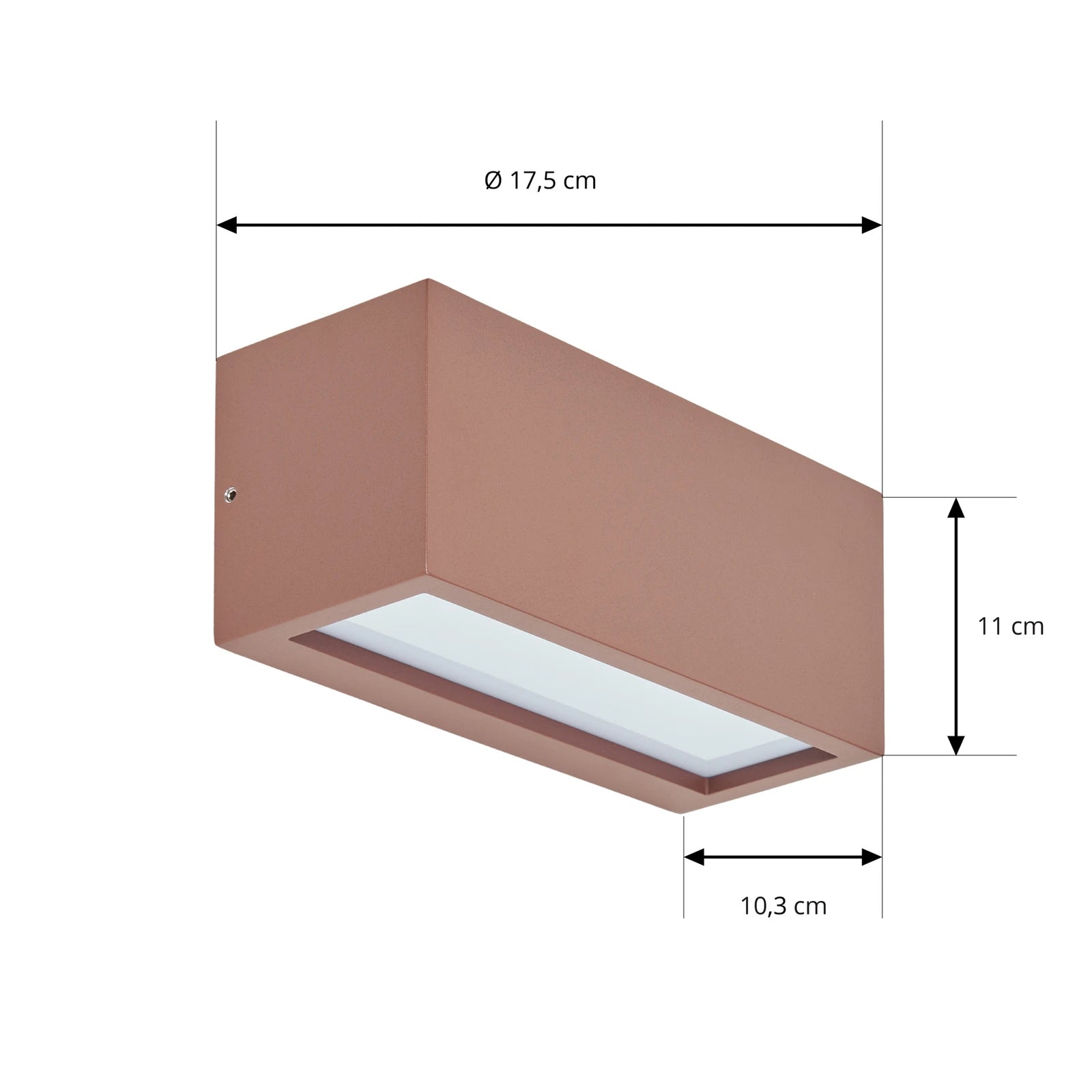 Geometrische Wandleuchte mit Auf- und Abwärtsbewegung