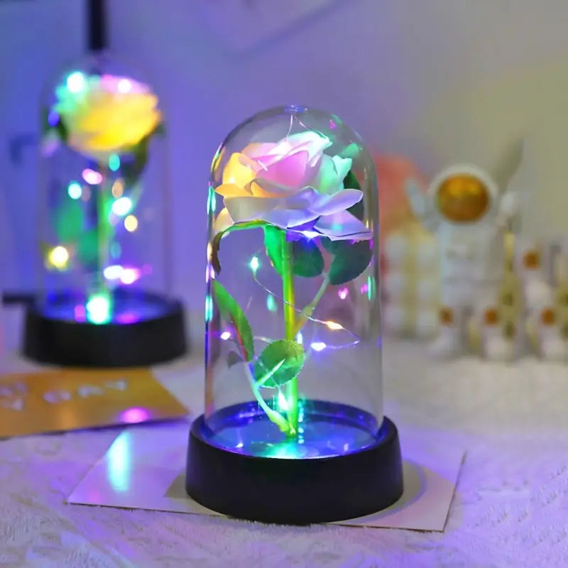Weihnachts Rose LED Nachttischlampe