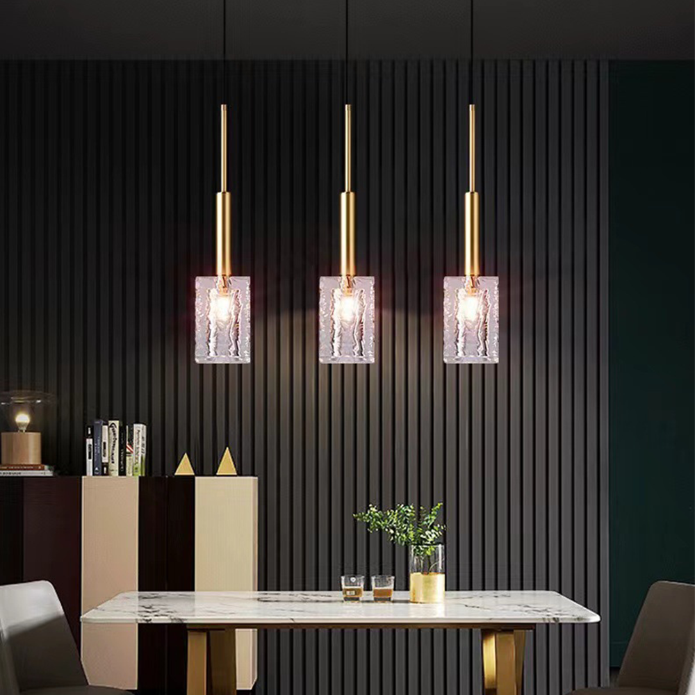 Stilvolle Messing -Kristalllampe