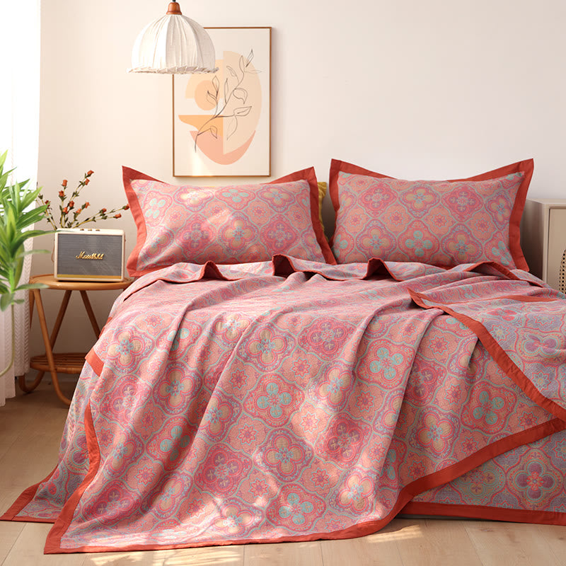 Mandala Steppdecke Baumwolle wendbar modernes Schlafzimmer Design