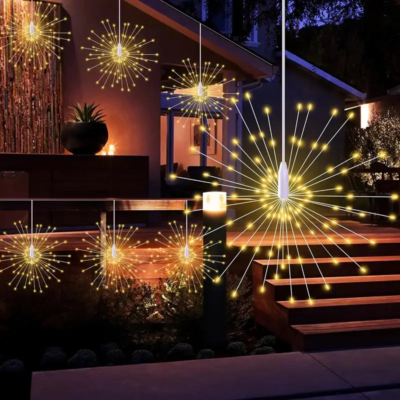 Dimmbare LED Feuerwerk Lichterkette für Weihnachten
