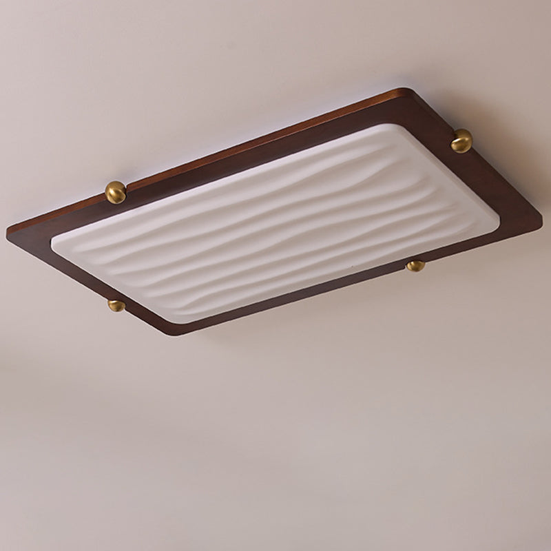Moderne LED Holzlampe fürs Wohnzimmer