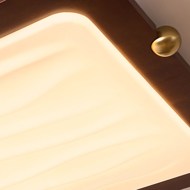 Moderne LED Holzlampe fürs Wohnzimmer