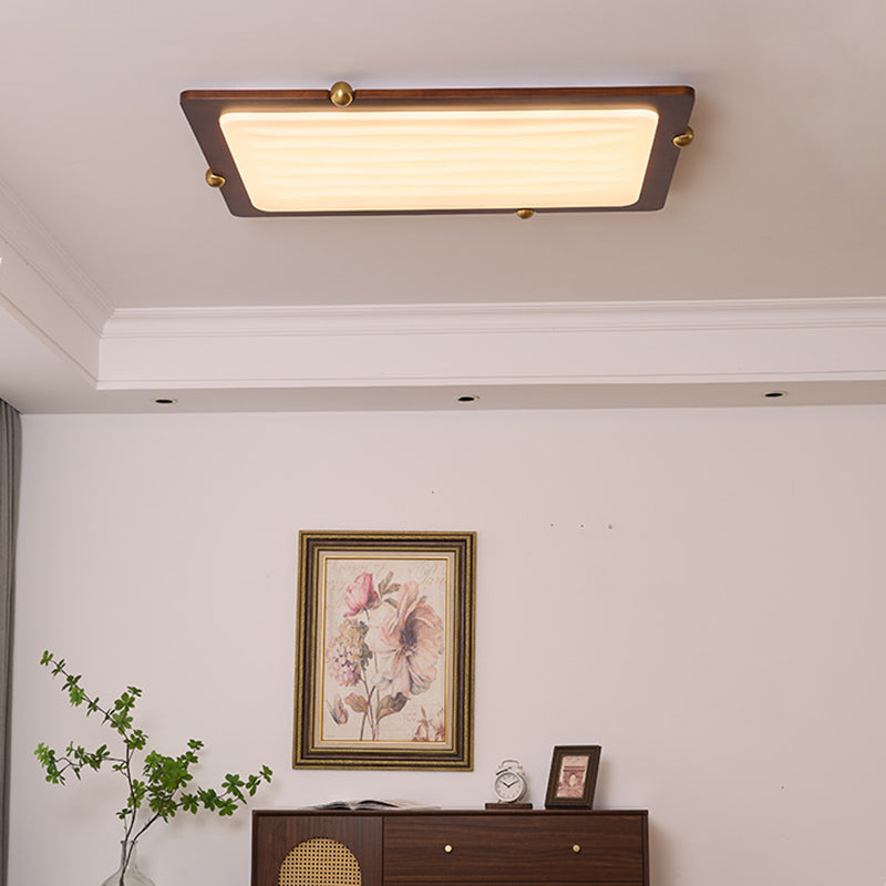 Moderne LED Holzlampe fürs Wohnzimmer