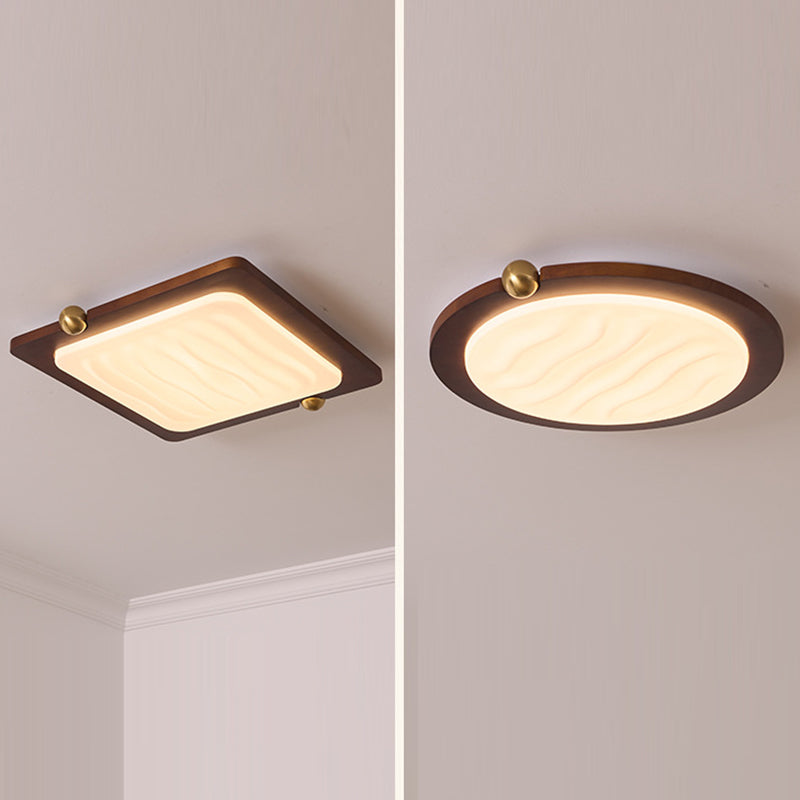 Moderne LED Holzlampe fürs Wohnzimmer