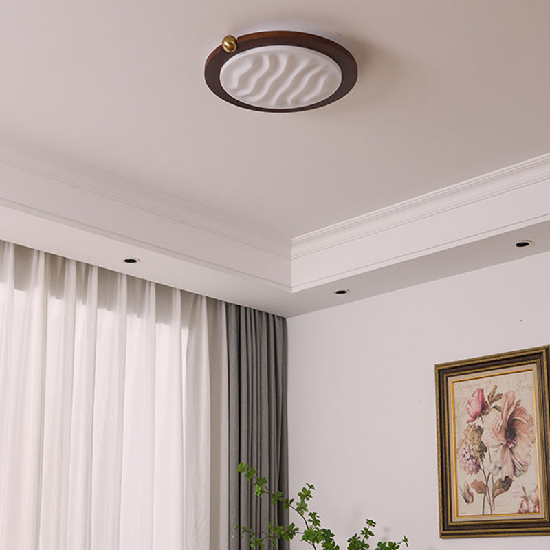 Moderne LED Holzlampe fürs Wohnzimmer