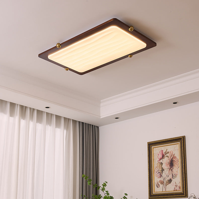 Moderne LED Holzlampe fürs Wohnzimmer